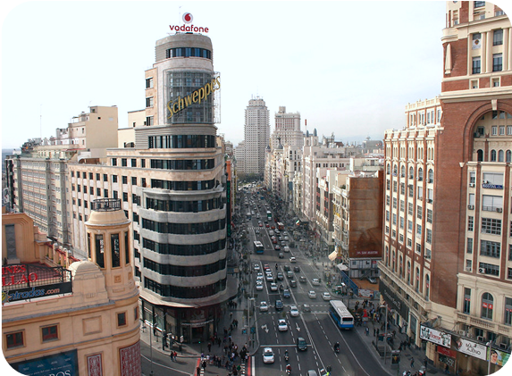 Image de Gran Vía, Madrid où se trouve la consigne à bagages