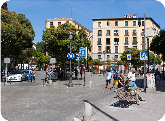 Imagen de Lavapiés, Madrid donde se encuentra el local de consignas para guardar equipaje