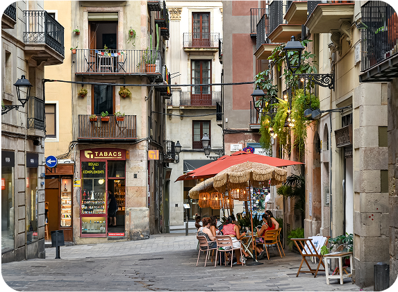 Imagen de Ciutat Vella, Barcelona donde se encuentra el local de consignas para guardar equipaje